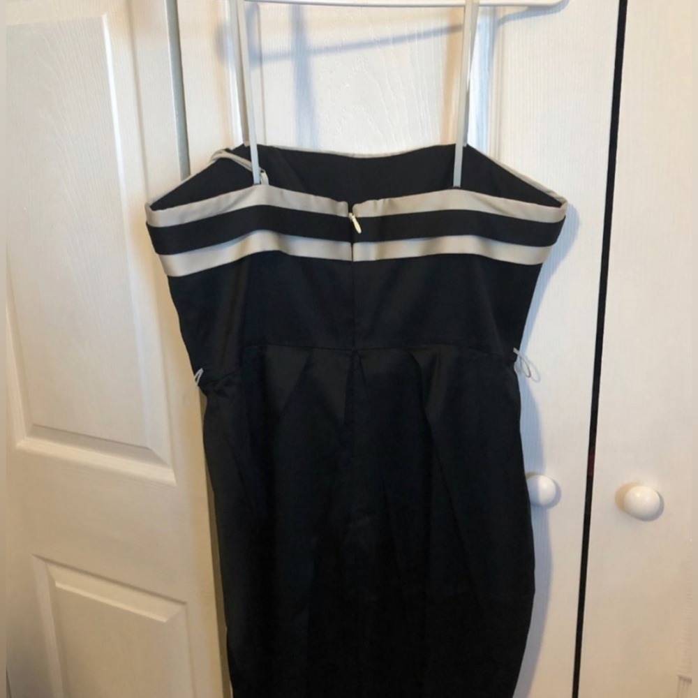 BCBG Maxazria Black & White Party Dress (D1) - Picture 5 of 6
